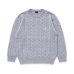 画像1: RATS/CASHMERE CABLE KNIT  GRAY (1)