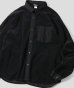 画像1: GYMMASTER/STRETICH CORDUROY SHIRT JKT  BLACK (1)