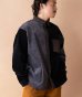 画像2: GYMMASTER/STRETICH CORDUROY SHIRT JKT  BLACKｘCHARCOAL (2)