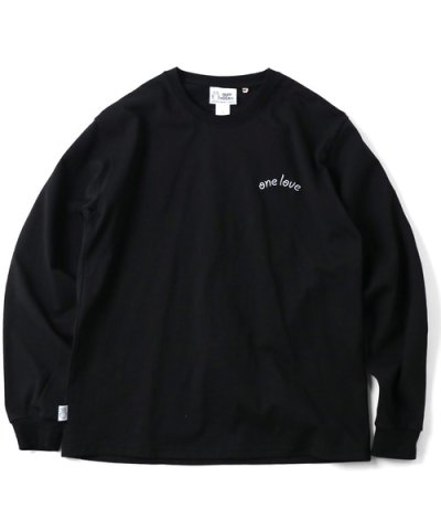 画像3: GYMMASTER/ONE LOVE EMBROIDERY LS T  BLACK