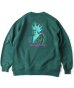 画像4: (再入荷) GYMMASTER/GOOD LIFE EMBROIDERY SWEAT GRAYISH BLUE (4)