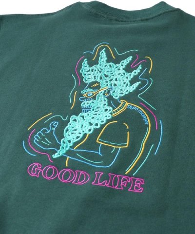 画像3: (再入荷) GYMMASTER/GOOD LIFE EMBROIDERY SWEAT GRAYISH BLUE