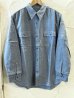 画像1: VINTAGE EL/CHAMBRAY SHIRTS  BLUE (1)