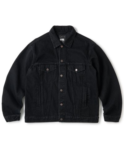 画像1: FTC/DENIM TRUCKER JACKET  BLACK