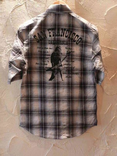 画像1: ☆SALE 55%OFF☆ BURDEN/CHECK SHIRTS  BLACKxGRAYxWHITE