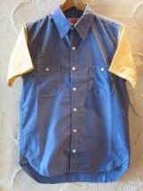 画像: ☆50%OFF☆ ROUND HOUSE/2 TONE DUNGAREE SHIRTS  NAVYxYELLOW