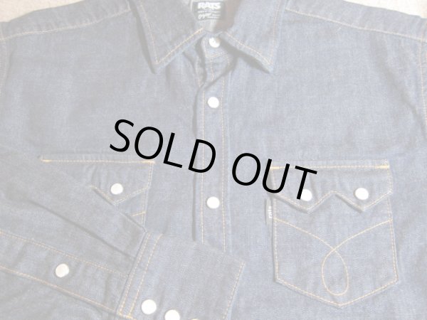 画像3: RATS/DENIM WESTERN SHIRTS  INDIGO