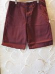 画像1: (SALE 35%OFF) INTERFACE/SATAN HAND CHINO SHORTS　BURGUNDY