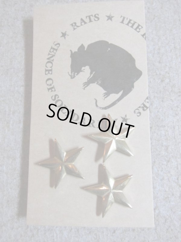 画像1: RATS/STAR PINS  GOLD