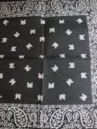 画像3: SPRINGS/80's DEAD STOCK BANDANA C  BLACK