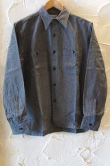 画像: BUZZ RICKSON'S/COTTON COVERT WORK SH  BLACK