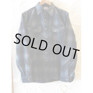 画像:  HOUSTON/WOOL CHECK VIYELLA SHIRT  BLACK