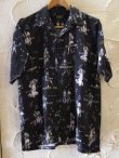 画像1: (再入荷） VINTAGE EL/POP ALOHA SHIRTS  BLACK