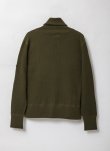 画像2: BELAFOTE/RT HEAVY WAFFLE SHAWL PULLOVER A.GREEN