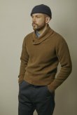 画像4: BELAFOTE/RT HEAVY WAFFLE SHAWL PULLOVER A.GREEN