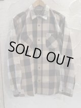 画像: （再入荷） VINTAGE EL/HEAVY NELL CHECK WORK SHIRTS  BEIGE