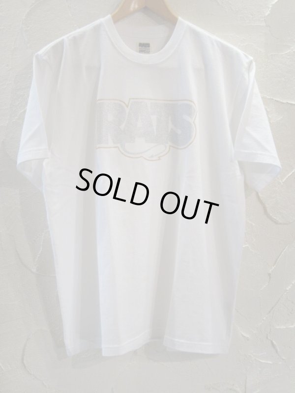 画像1: RATS/GLITTER BOX LOGO T  WHITE