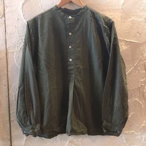 画像: WORLD SURPLUS/BULGARIA TYPE 50s GRANPA SHIRTS  OLIVE