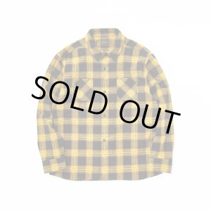 画像: RATS/PRINT FLANNEL CHECK SHIRT BLACKxYELLOW