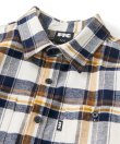 画像2: FTC/HEAVY PLAID NELLSHIRTS  NAVYxBLACK