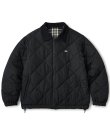 画像1: FTC/REVERSIBLE PLAID PUFFY JKT BLACK