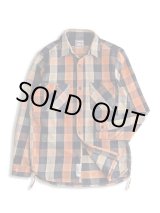 画像: HOUSTON/BLOCK CHECK VIYELLA SHIRTS  BLACKxORANGE