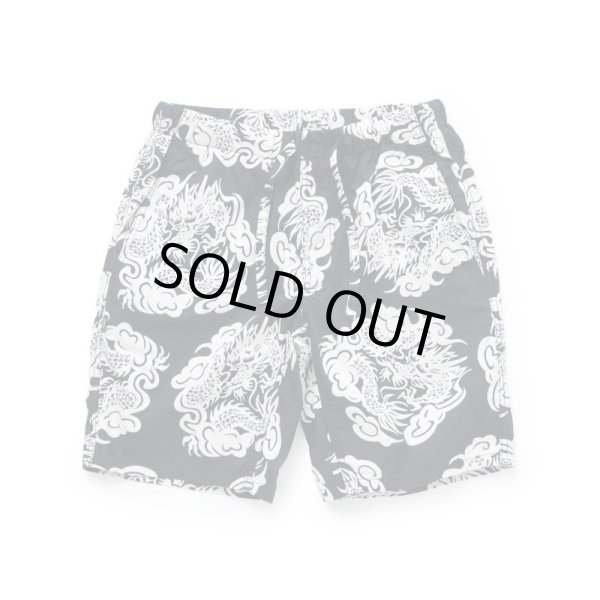 画像1: RATS/ZIP COTTON SHORTS PRINT  BLACK