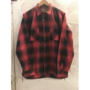 画像: HOUSTON/OMBRE CHECK VIYELLA SHIRT  RED