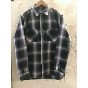 画像: HOUSTON/OMBRE CHECK VIYELLA SHIRT  BLACK