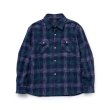 画像1: RATS/AMUNSEN CHECK  SHIRT  NAVY CHECK