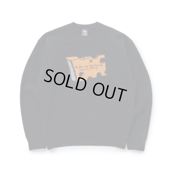 画像1: RATS/CHEESE CREWNECK SWEAT  BLACK