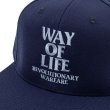 画像2: (振込限定、運賃１０００円)RATS/EMBROIDERY CAP WAY OF LIFE  NAVYxP.BLUE