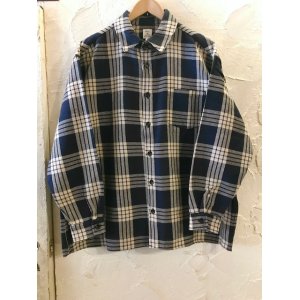 画像: REVO/HEAVY WEIGHT CHECK SHIRT  NAVY