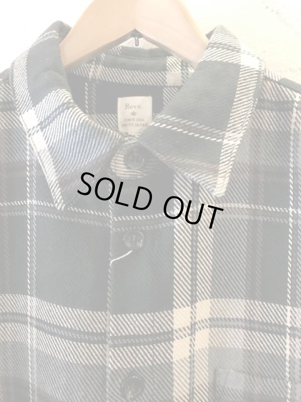 画像3: REVO/HEAVY WEIGHT CHECK SHIRT  BLACK