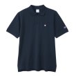 画像1: CHAMPION/SHORT  SLEEVE POLO SHIRT  NAVY