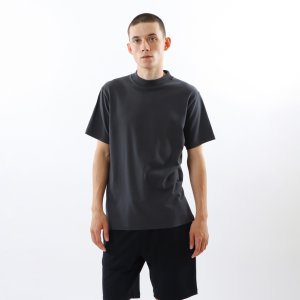 画像: HANES/MOCK S/S NECK T  CHARCOAL