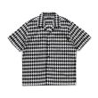 画像1: RATS/CHECKERD FLAG SS SHIRT  WHITExBLACK