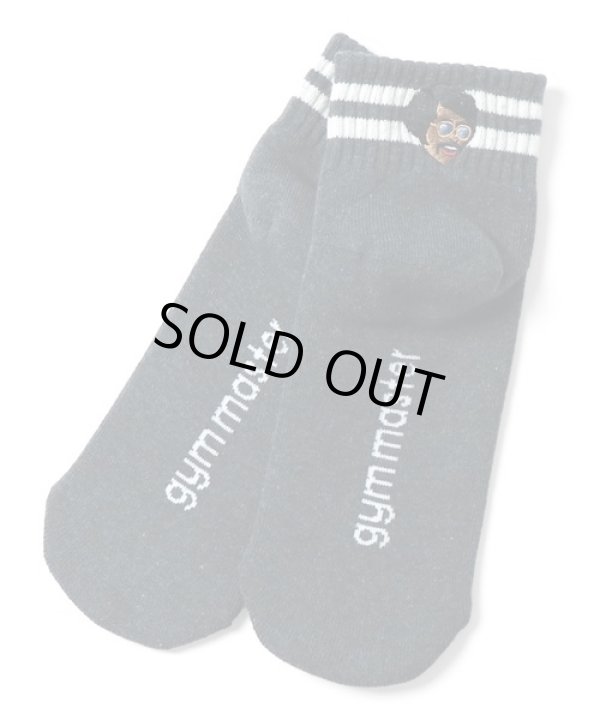 画像1: GYMMASTER/HAPPY EMBROIDERY SHORT SOX  CHARCOAL