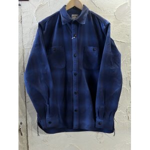 画像: HOUSTON/OMBRE CHECK VIYELLA SHIRT  BLUE