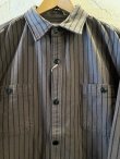 画像3: HOUSTON/STRIPE VIYELLA SHIRT  GRAY