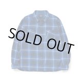 画像: RATS/COTTON FLANNEL BLUE CHECK SHIRT  BLUE