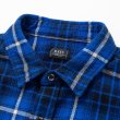 画像3: RATS/COTTON FLANNEL BLUE CHECK SHIRT  BLUE