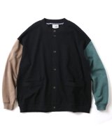 画像: GYMMASTER/BLOCK INLAY BUTTON CARDI  CRAZY