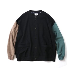 画像: GYMMASTER/BLOCK INLAY BUTTON CARDI  CRAZY