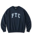 画像1: FTC/CRACKED LOGO CREW NECK  NAVY