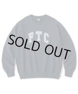 画像: FTC/CRACKED LOGO CREW NECK  NAVY