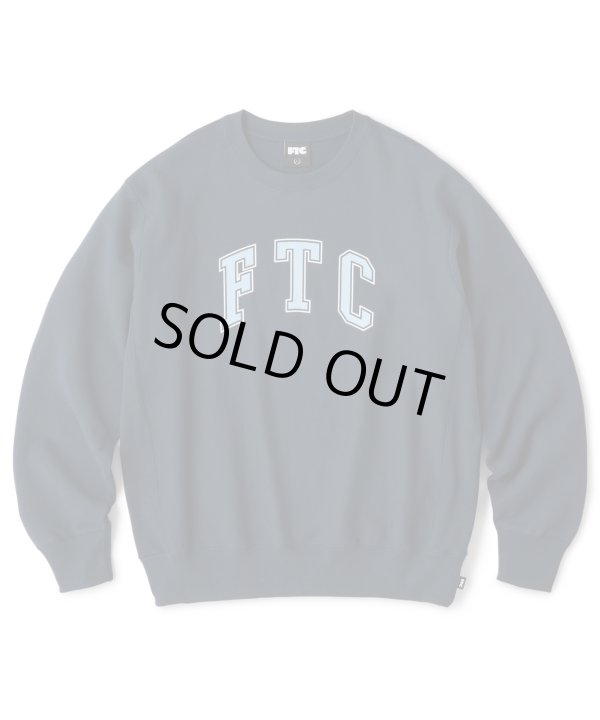 画像1: FTC/CRACKED LOGO CREW NECK  NAVY