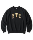 画像1: FTC/CRACKED LOGO CREW NECK  BLACK