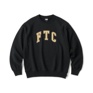 画像: FTC/CRACKED LOGO CREW NECK  BLACK