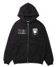 画像1: ROTTWEILER/WAKING DOG ZIP PARKA  BLACK